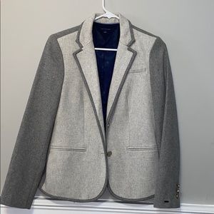 Wool blend 2 button blazer